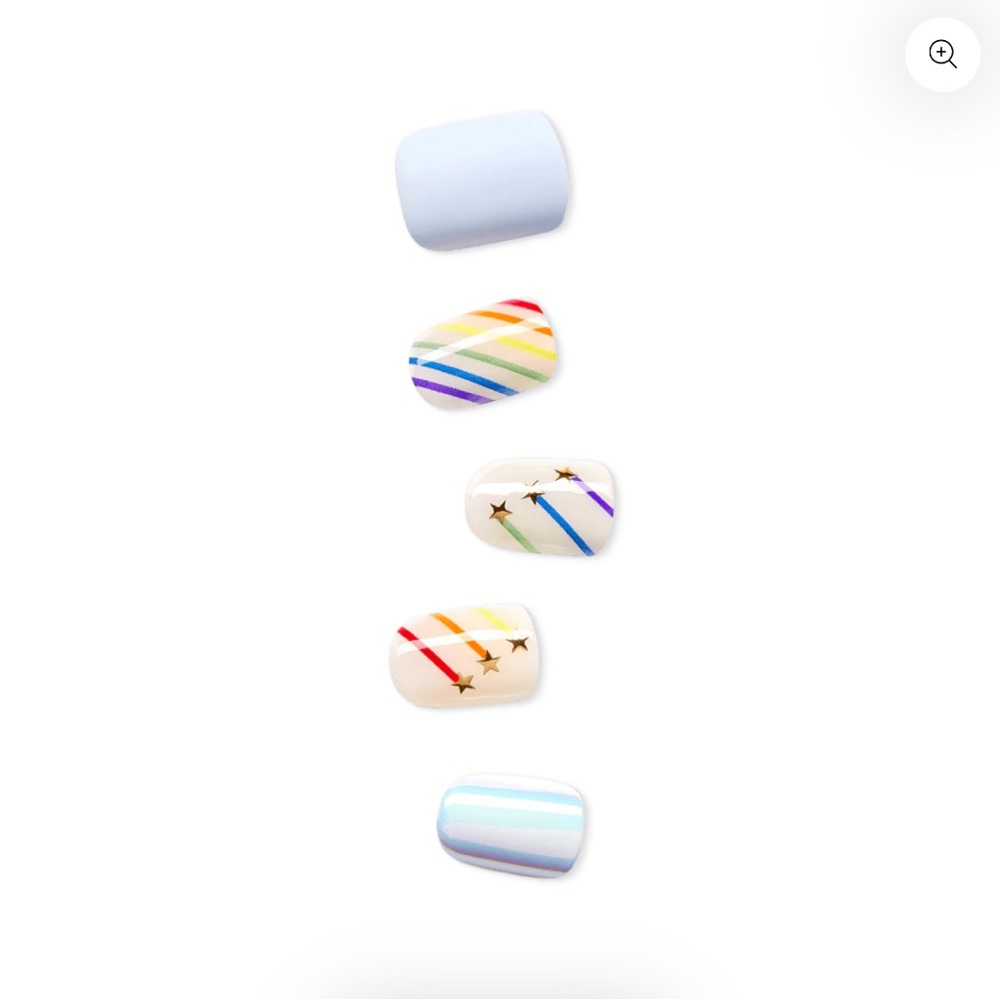 Holographic and Matte Impress Nails Limited Edition Short Square